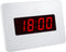 Digital Wall Clock Battery Operated with LED Display, Backlight, Table-top, Alarm, Brightness Adjustable