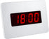 Digital Wall Clock Battery Operated with LED Display, Backlight, Table-top, Alarm, Brightness Adjustable
