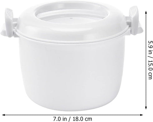 Small Rice Maker Friendly Microwave Rice Cooker: Easy Microwave Cooking Easy Fast Microwave Cookware for Rice Pasta and More S Microwave Rice Steamer by Luxshiny