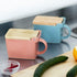 Countertop 16 oz Zero Japan Bee House Premium Salt Box with Hinoki Lid - Container for Sea Salt, and Spices - Elegant