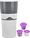 Portable Drip Coffee Maker, K Cup Coffee Machine for Travel and Camping, Grey and White