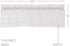 VHC Brands Farmhouse 16"x60" Valance, White Rod Pocket Kitchen Window Curtains