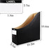 Magazine Holder for Home Office Desk - 10.6'' H×10.2'' L ×3.5''W Storage Box (Black, 6 Pack)