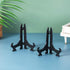 Artliving 5" Black Plastic Easels, 24pcs/Set Plate Display Stands, Picture Frame Holder
