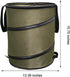 Denpetec Bag,10 Yard Waste Bag,Gardening Gallon Garden Leaf Bags, Release Buckle Camping Trash Can Collapsible Trash