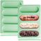 2 Pcs Silicone Eclair Mold, Nonstick Hot Dog Bun Molds for Homemade Bread Rolls, Granola Bar Baking Pan