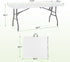 PayLessHere 6FT | Folding Table | Portable Plastic Table with Carry Handle | Waterproof & Foldable Table Design | Steel