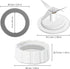 Blade Replacement Parts for Hamilton Beach Blender - Includes Jar Base Cap and 2 O-Ring Seal Gaskets
