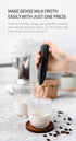 Milk Frother Wand with Stand, Handheld Battery Operated Electric Whisk, Coffee Frother, Drink Mixer Handheld Frother