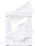 Humble Crew Compact 4 Bin Organizer with Metal Frame, White