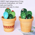 Cactus Measuring Spoons Set in Pot, Cute Ceramic Measuring Cups and Spoons, 1 Tbsp, 1 TSP, 1/2 TSP, 1/4 TSP, 1 Cup,