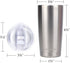 SUNWILL 20 oz Travel Coffee Tumbler, Stainless Steel Insulated Mug with Lid for Hot and Cold Drinks, Silver