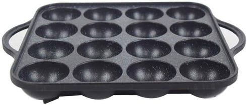 16-Holes Takoyaki Maker Pan Plate for Stovetop, Nonstick Coating Aluminum, 7.7 x 7.7 inches by UPIT