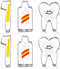 6Pcs Cute Stainless Steel Tooth Brush/Toothpaste Cookie Cutter, Baby Kids First Tooth Party Decorations