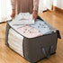 2 Pack Foldable Large Storage Bags, 28 x 20 x 12 inch for Comforter Quilt Blanket Clothes with Clear Window & Handles