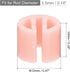 MECCANIXITY Clothes Hanger Marker Blank Fit 3.5mm Rod for Garment Color Coding Pink Count 100