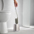 Slimline Set, Joseph Joseph Flex Lite Silicone Toilet Brush with Holder Flexible Head, drip, Anti-Clog deep Clean