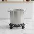 11.8" Comfy Hour Heavy Duty Cast Iron Rolling Plant Stand, Large Circular Plant Caddy with Industrial Wheels