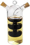 Olive Oil and Vinegar Dispenser Cruet Bottles, 2 in 1 Transparent Dual
