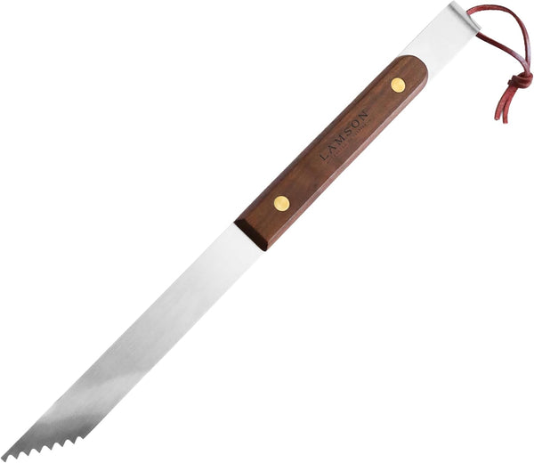 Lamson Tail-Gater 15" BBQ Tongs with Walnut Handle