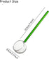 Clear Glass Stirring Spoons Transparent Crystal Teaspoons Milk Cocktail Cold Drinks Mixing Spoon Swizzle Stick Stirrers Salt Sugar Spice Appetizers Ice Cream Scoop for Bar Banquet Party, Clear