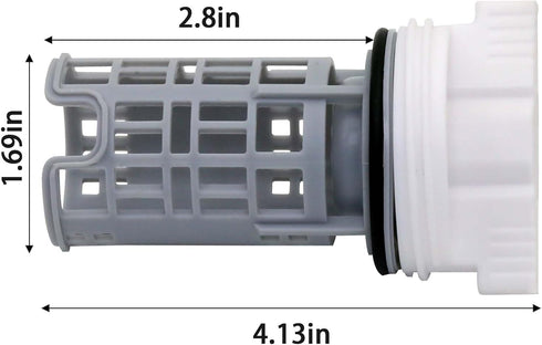DC97-16991A Washing Machine Drain Pump Filter for Samsung WF42H5000AW, WF42H5600AP, Washer Drain Pump