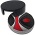 Black Modern Abstract Drinks Coasters with Holder, Set of 6 Suitable for Various Cups