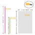 BEFORYOU 6 Inch Cake Pop Sticks Set, Pack of 300 with 100 Pieces Parcel Bags, Colorful Treat Sticks