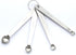 Luomorgo 4 Pcs/Set Stainless Steel Measuring Spoons, Nip 1/64 tsp, Smidgen 1/32 tsp, Pinch 1/16 tsp