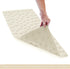 Beige Non-Slip Bathtub Mat with Strong Suction Cups by OTHWAY