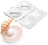 Shell Shaped Silicone Baking Mold for Cookies, Biscuit DIY Bakeware Pan Kitchen Accessories (Shell J_11.8 X6.8 X1 inch)