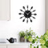 Timelike Kitchen Wall Clock (3D Removable Modern Creative Cutlery Design, Black, Wall Decal Room Decoration)