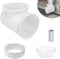 90 Degree Clothes Dryer Vent Elbow, Tight-Fit Connector for 4-Inch Dryer Duct Hose in Narrow Spaces