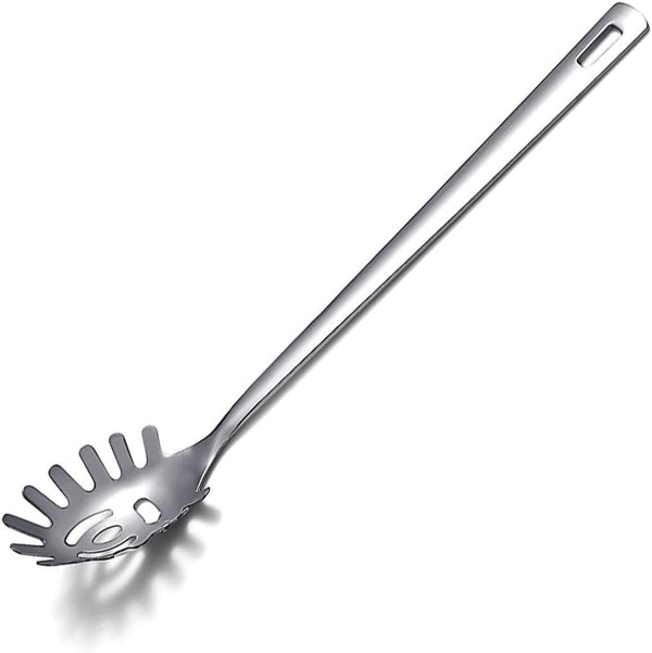 Berglander Spaghetti Spoon, Stainless Steel Pasta Server, Heat Resistant, Dishwasher Safe