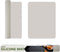 Silicone Mat for Kitchen Counter, BPA-Free Heat-Resistant NonSlip Table Mat, Light Grey, 15.7×11.8inch-2pcs