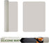 Silicone Mat for Kitchen Counter, BPA-Free Heat-Resistant NonSlip Table Mat, Light Grey, 15.7×11.8inch-2pcs