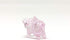 Tiny Pig Miniature Glass Figurine – Handmade Blown Glass Animal – Cute Collectible Pig Sculpture Gift (Pink)