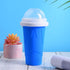 Slushie Cup, 2 Packs Magic Quick Frozen Smoothies Cup, Portable Double Layer Slushy Maker with Straw and Spoon
