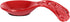 Sturdy Cast Iron Spoon Rest Holder for Stove Top, Unbreakable Kitchen Countertop Ladle Holder, Pumpkin Red