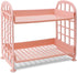 2-Tier Pink Desktop Rack, Multifunctional Cosmetic Stationery Storage Holder for Skincare, Office, Kitchen
