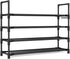 4 16-20 Closet, Tier Shoe Rack, Shoe Organizer Storage for Pair Boot and Sneaker, Stackable Free Standing Shoe Shelf