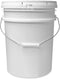 5 Gallon White Bucket & Lid - Durable 90 Mil All Purpose Pail, Food Grade, Made in The USA, 1 Pack