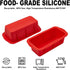 SOV Silicone Bread Loaf Pan, 10 x 5 Inch, Set of 2 Non-Stick Loaf Pans for Bread, Toast, Brownies, and Cakes