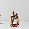 Juaugusep Abstract Couple Statue,Hugging Lovers Sculptures Resin Love Figurines Modern Home Office Decor Accents