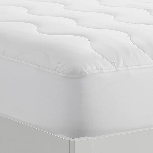 Serta Air Dry Extra Comfort Quilted Mattress Pad, Cooling & Breathable, 15" Deep Pocket, Twin, White
