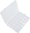 YIKANGHENG 25 Grids Clear Plastic Jewelry Organizer Storage Box - 7.5 Inch x 5.2 Inch (1)
