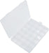 YIKANGHENG 25 Grids Clear Plastic Jewelry Organizer Storage Box - 7.5 Inch x 5.2 Inch (1)