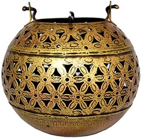 eTroves Handmade Moroccan Lanterns - Hanging & Table Top Tea Light Candle Holder for Indoor Outdoor Use