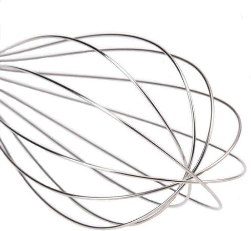 Aniso Silver Stainless Steel Whisk, 8.4 inches