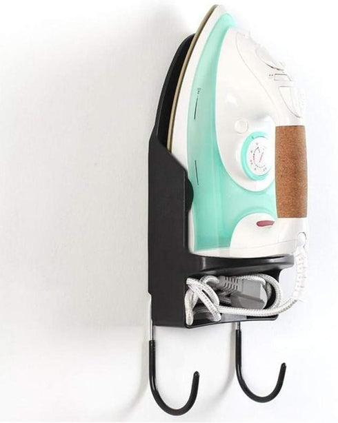 Ironing Board Hanger Wall Mount, Electric Iron Holder for Max 5.2 Inch Width, Household Bathroom Shelf